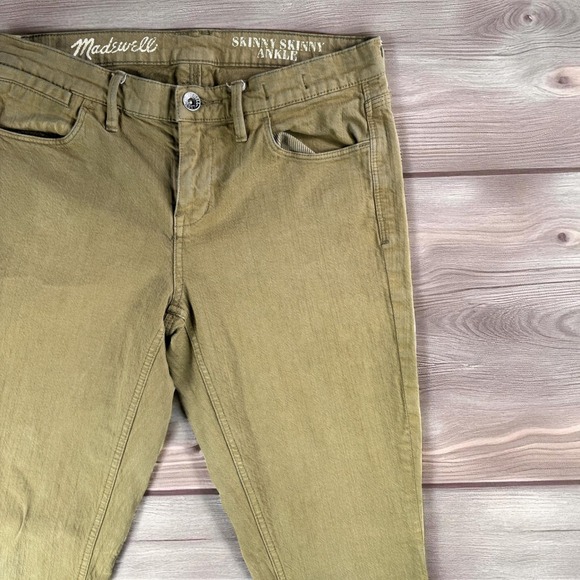 Madewell "Skinny Skinny" Jeans Women 28 Ankle Beige Cotton Blend Casual Stretch - Picture 1 of 13
